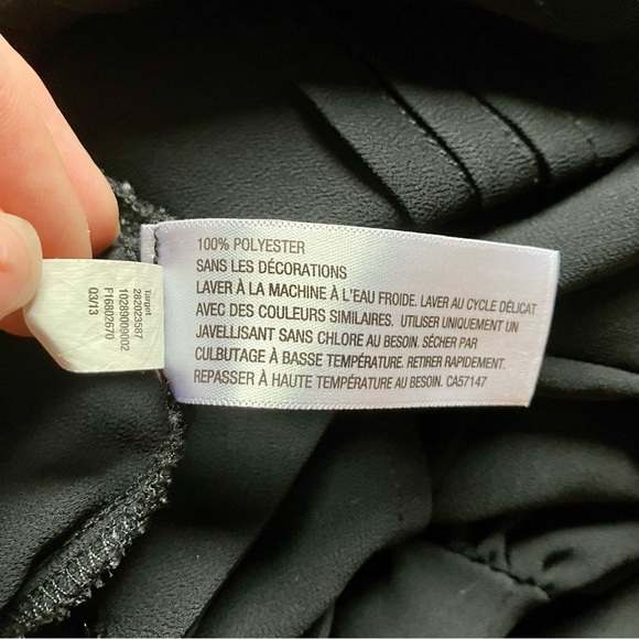 Lace collar Wednesday Adams sheer black blouse with button up back. Small. - Picture 7 of 7